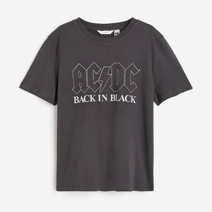 ACDC Dark Gray Vintage Look T-Shirt